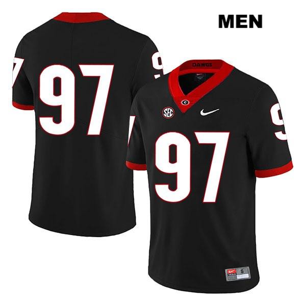 Georgia Bulldogs Men's Brooks Buce #97 NCAA No Name Legend Authentic Black Nike Stitched College Football Jersey ZGP3756MJ